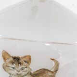 Vintage "kitten" chandelier in opaline