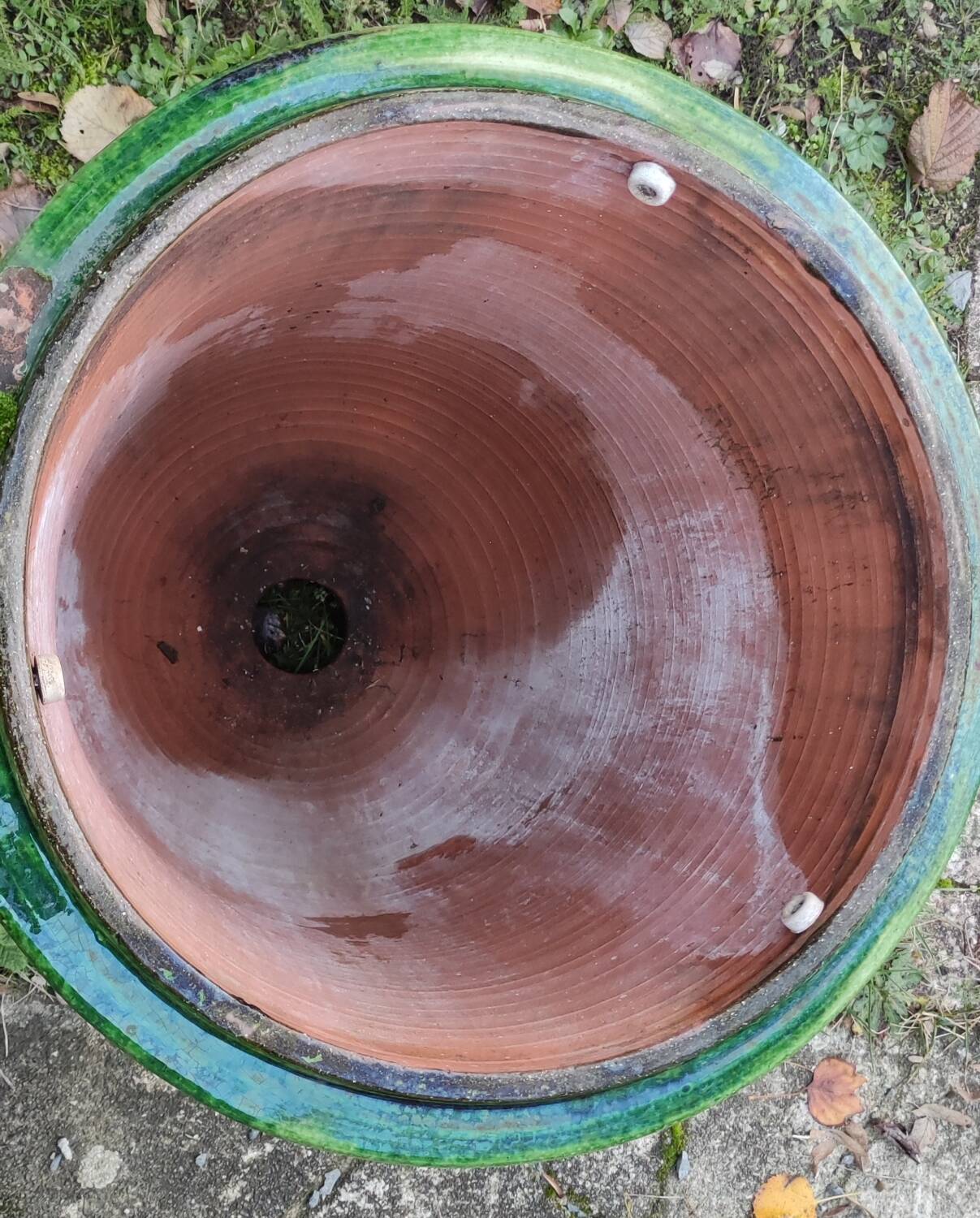 Ancienne Grande Poterie Terre cuite émaillée La Madeleine Anduze