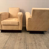 Pair of Art Deco armchairs