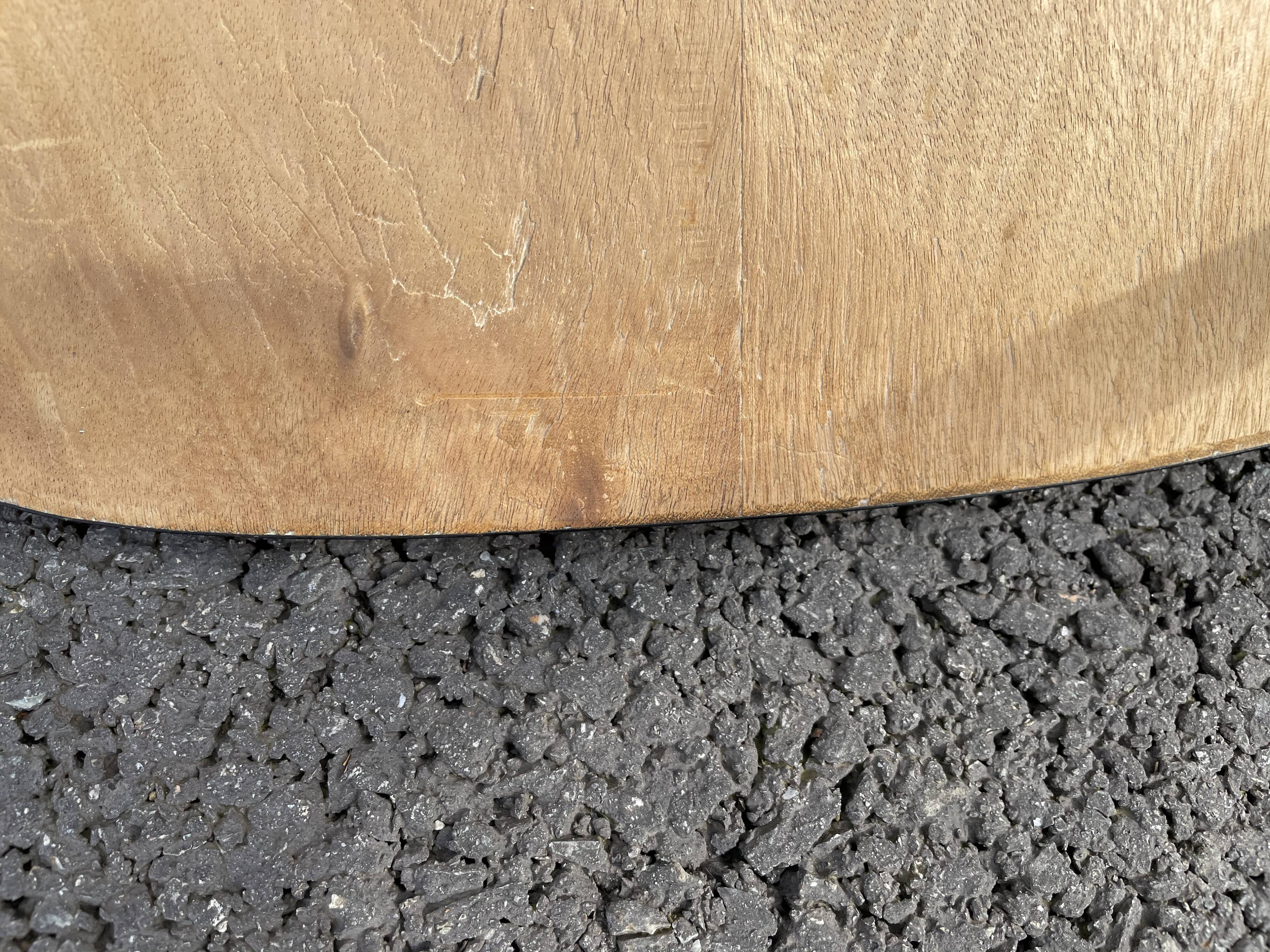 Black marbled formica chairs