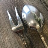 Paire de couverts de service en argent