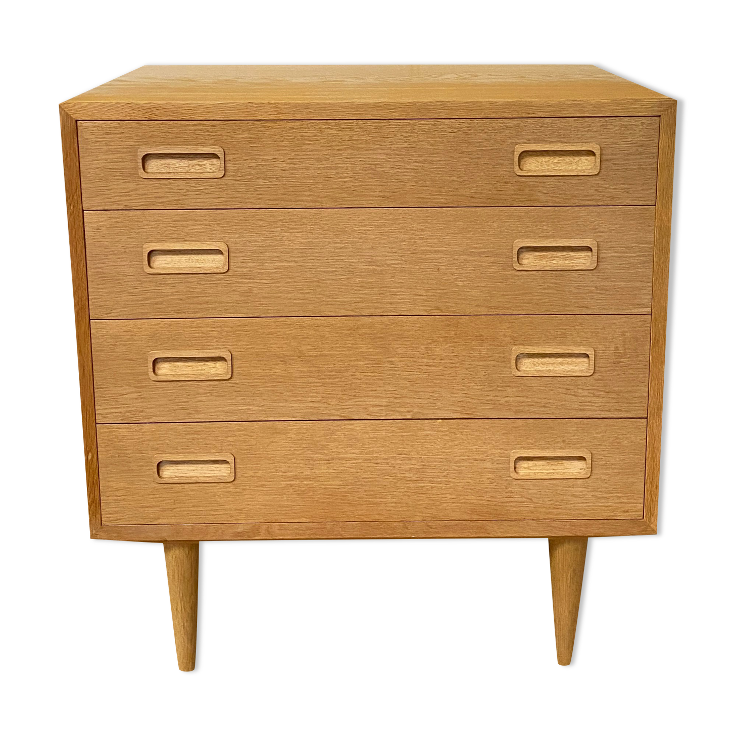 Scandinavian oak chest of drawers by Hundevad