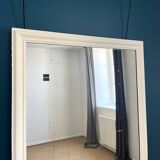 Miroir de cheminée ancien 181cm/125,5cm glace au mercure