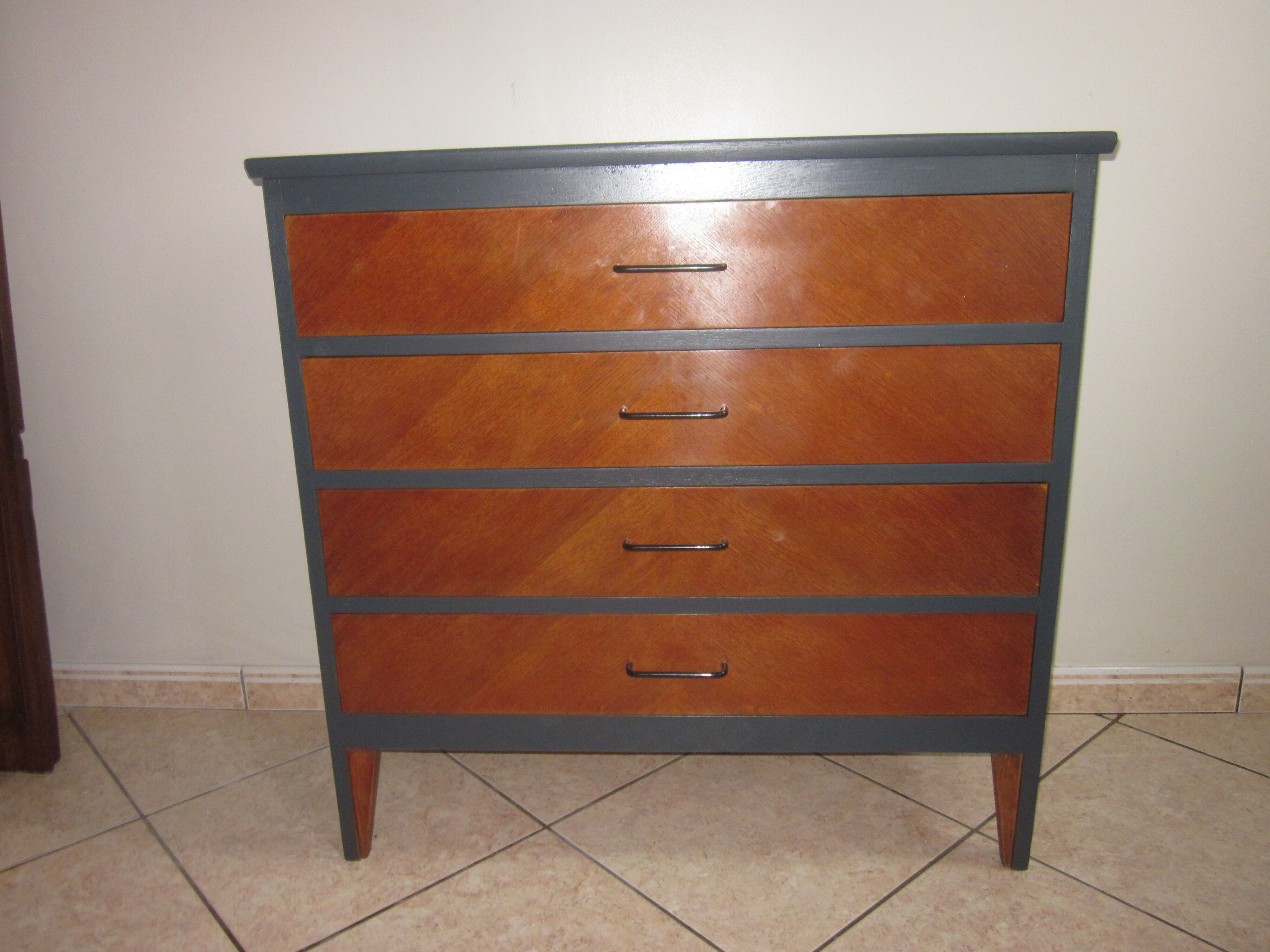 Vintage anthracite grey dresser