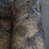Chesterfield cowhide sofa