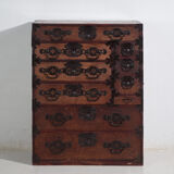 Ancient Japanese tansu of the choba-tansu type – Meiji/Taishō period (circa 1880-1920)