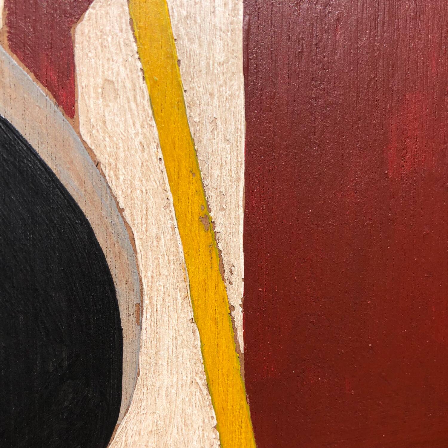 Abstract painting on panel