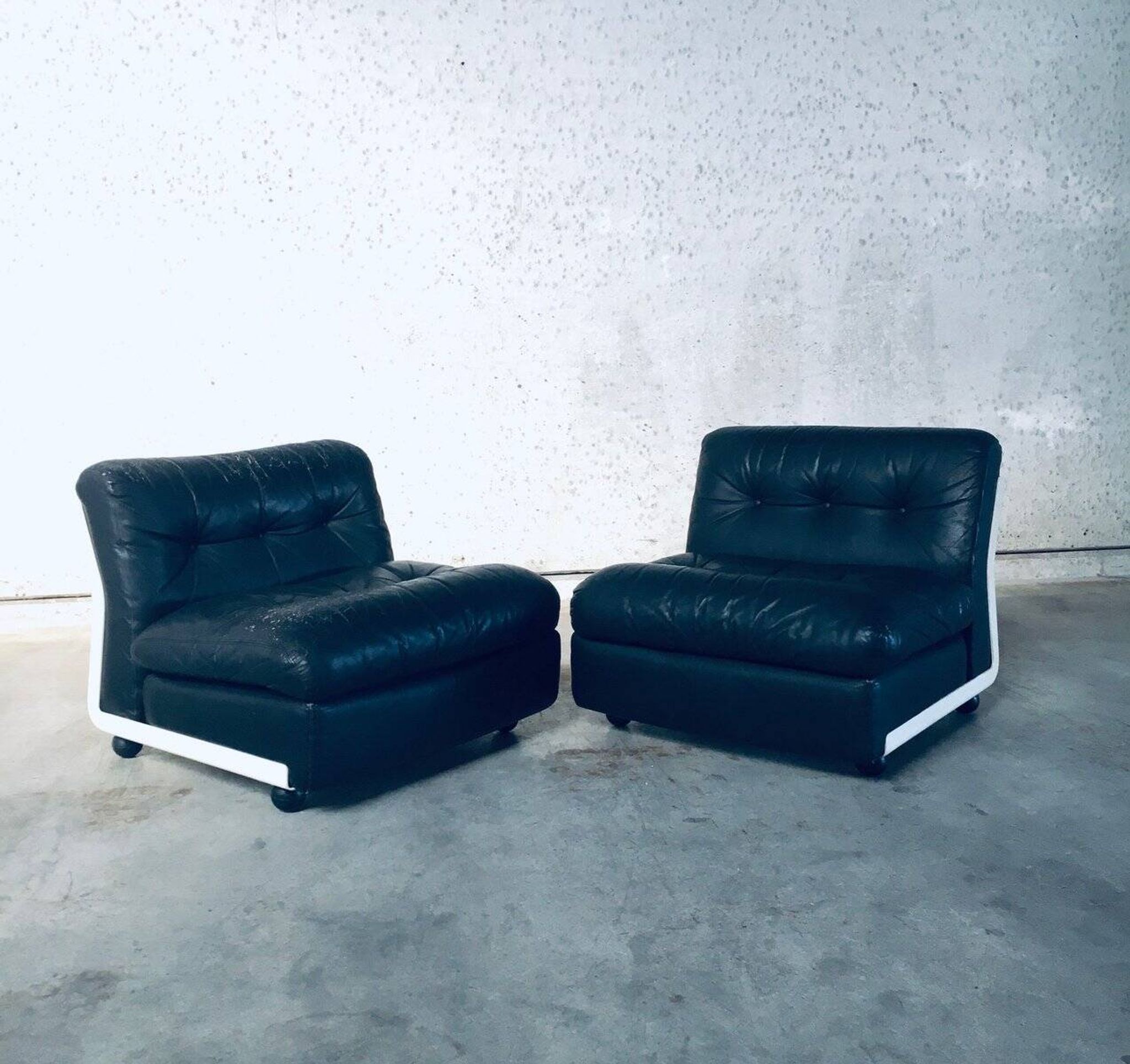 Mid-Century Modern Amanta Modular Sofa by Mario Bellini for B&B Italia, 1970s, Set of 4