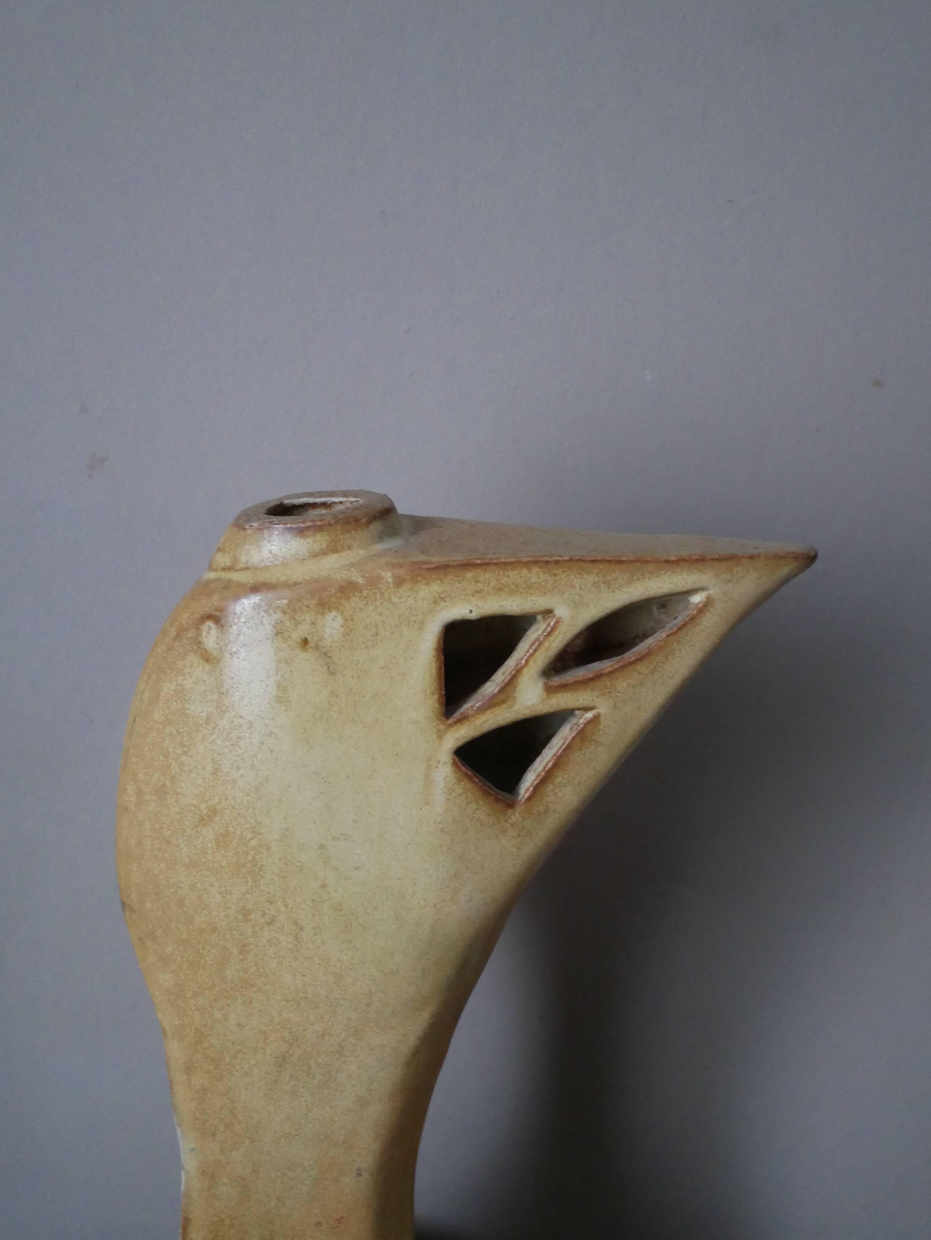 ceramic vase free form contemporary design scandinavian decoration handmade pottery stoneware