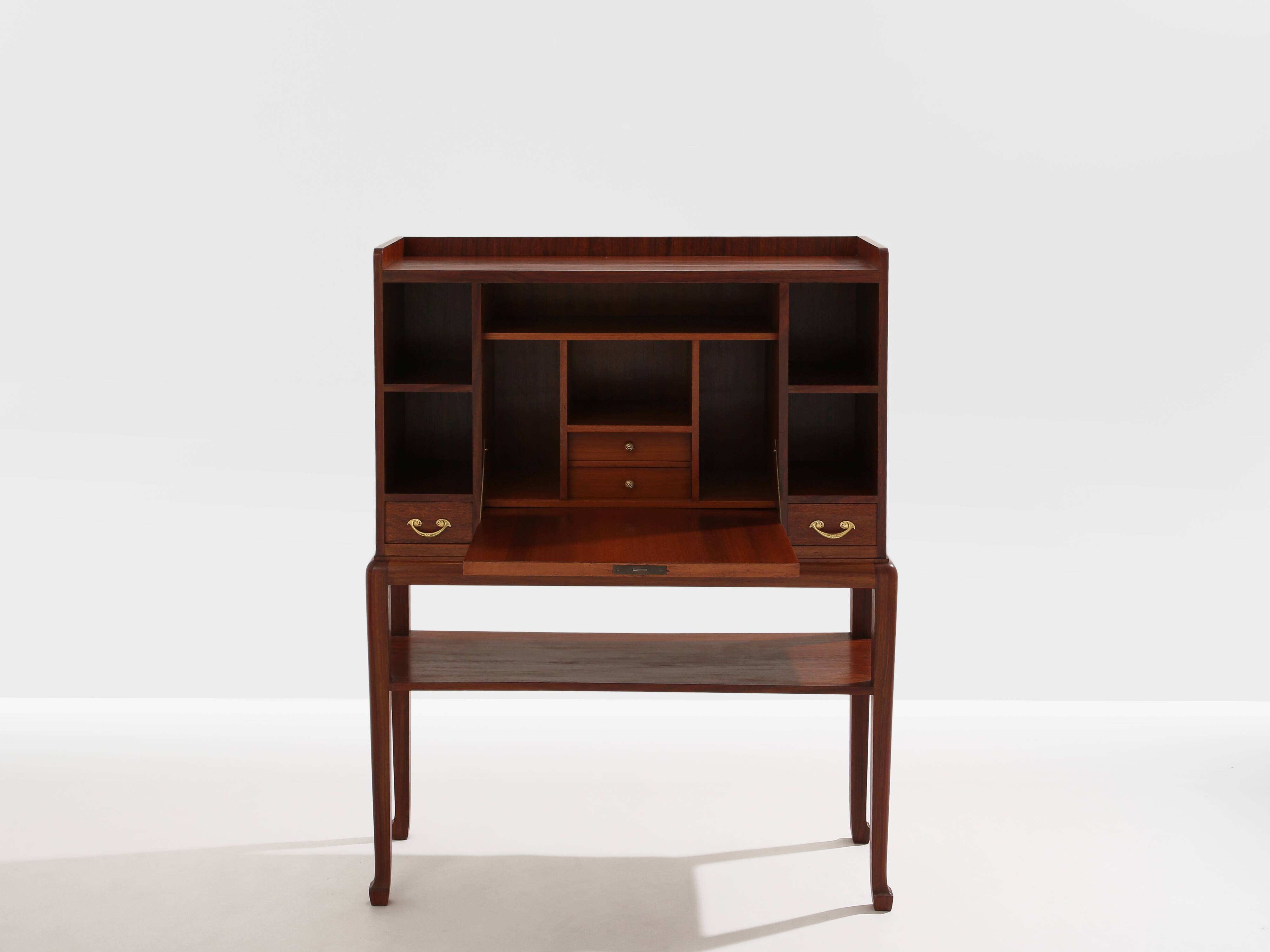 Louis Majorelle secretary cabinet in rosewood circa 1910