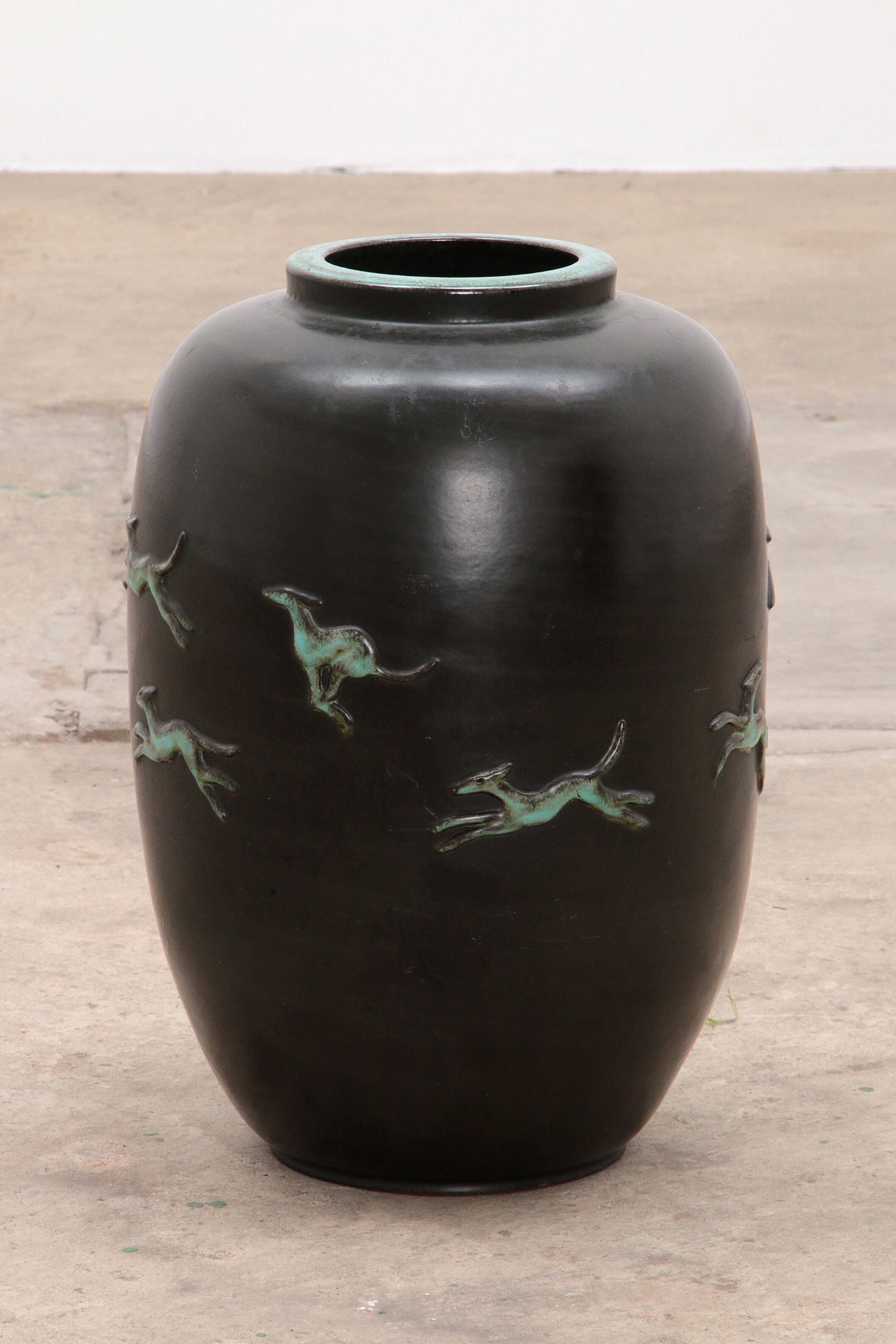 Large Vintage Vase design by Ugo Zaccagnini, 1950 Italy