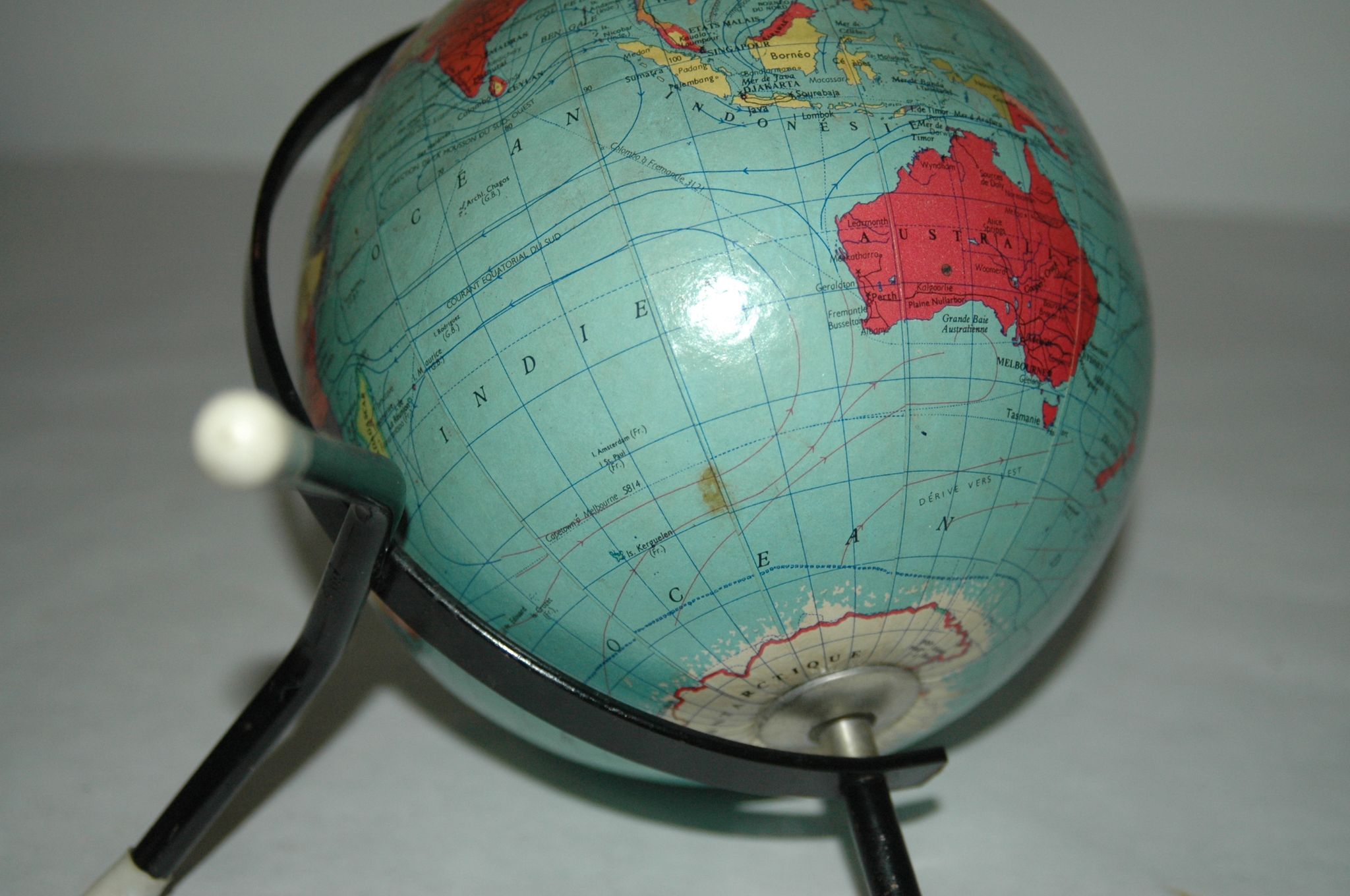 Globe terrestre mappemonde George Philip London 1962  Taride design 60's