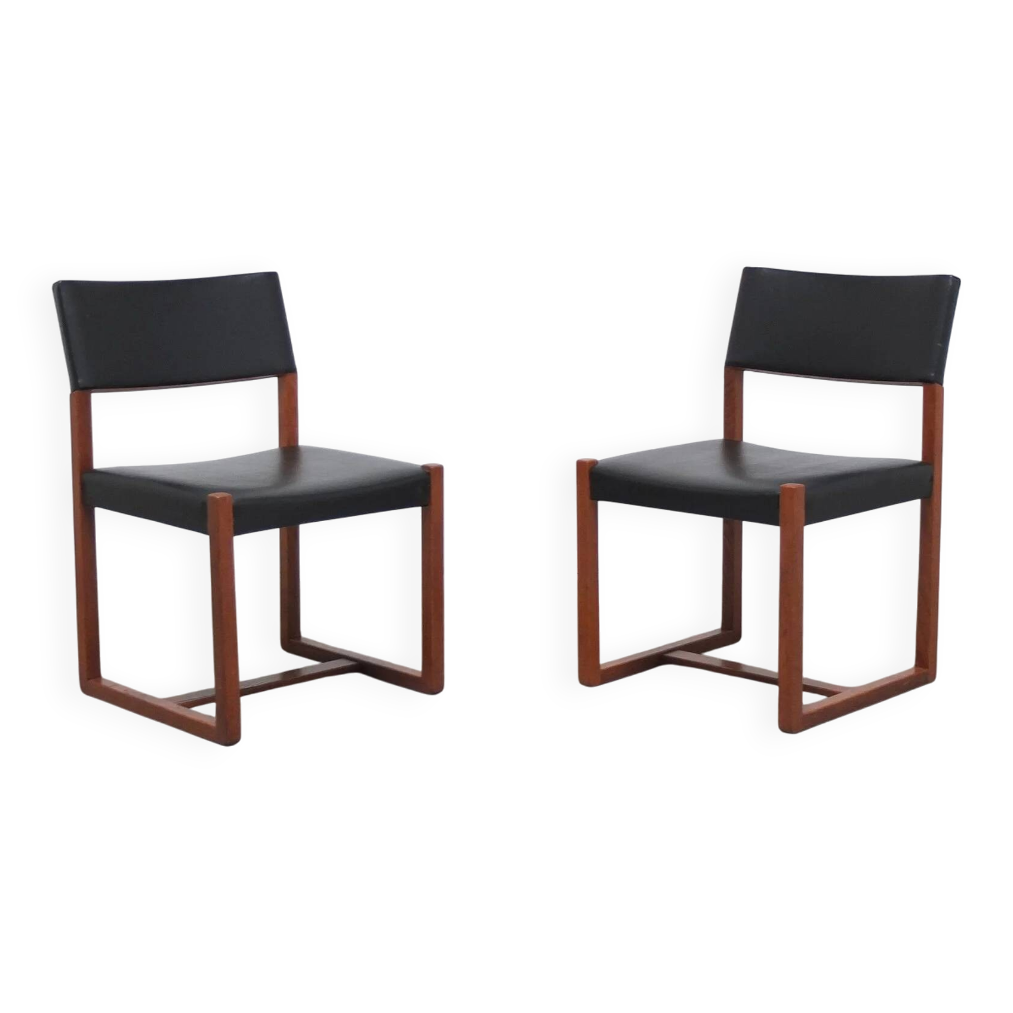 Pair of side chairs by Alfred Hendrickx for Belform, 1960s