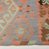 5x10 Geometric 58s Antique Kilim Rug, 168x313Cm