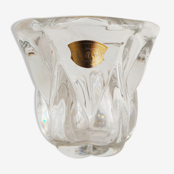 Val Saint Lambert crystal vase