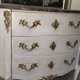 Patinated chest of drawers Louis XV style