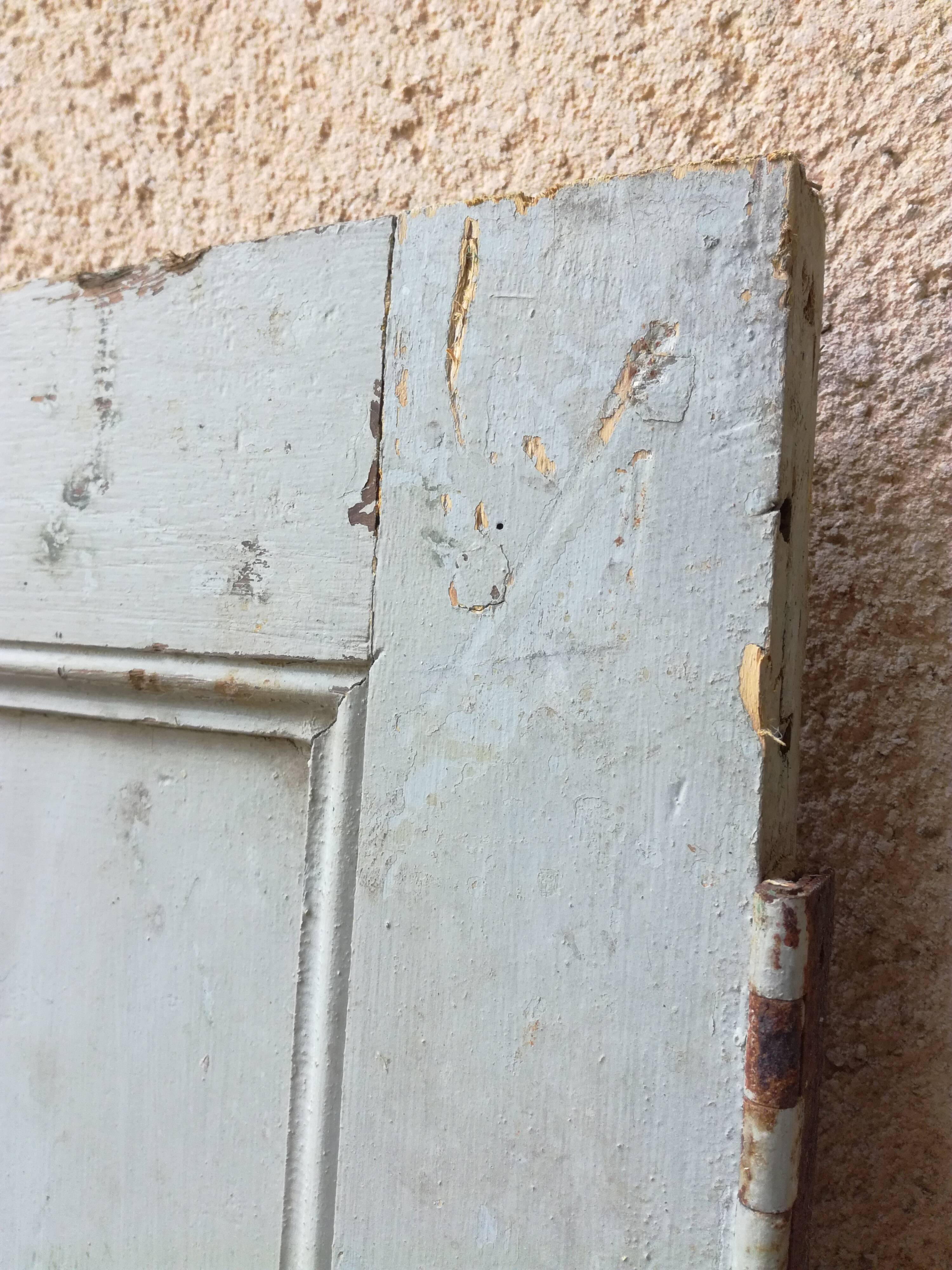 Porte en bois patiné