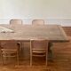 Table monastere en chene ancien massif - soleil - 300 cm de long