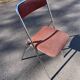 Souvignet 1970 stainless steel folding chair