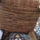 Stool in wood and rope ethnic style
