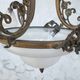 Art Nouveau chandelier in brass and bronze