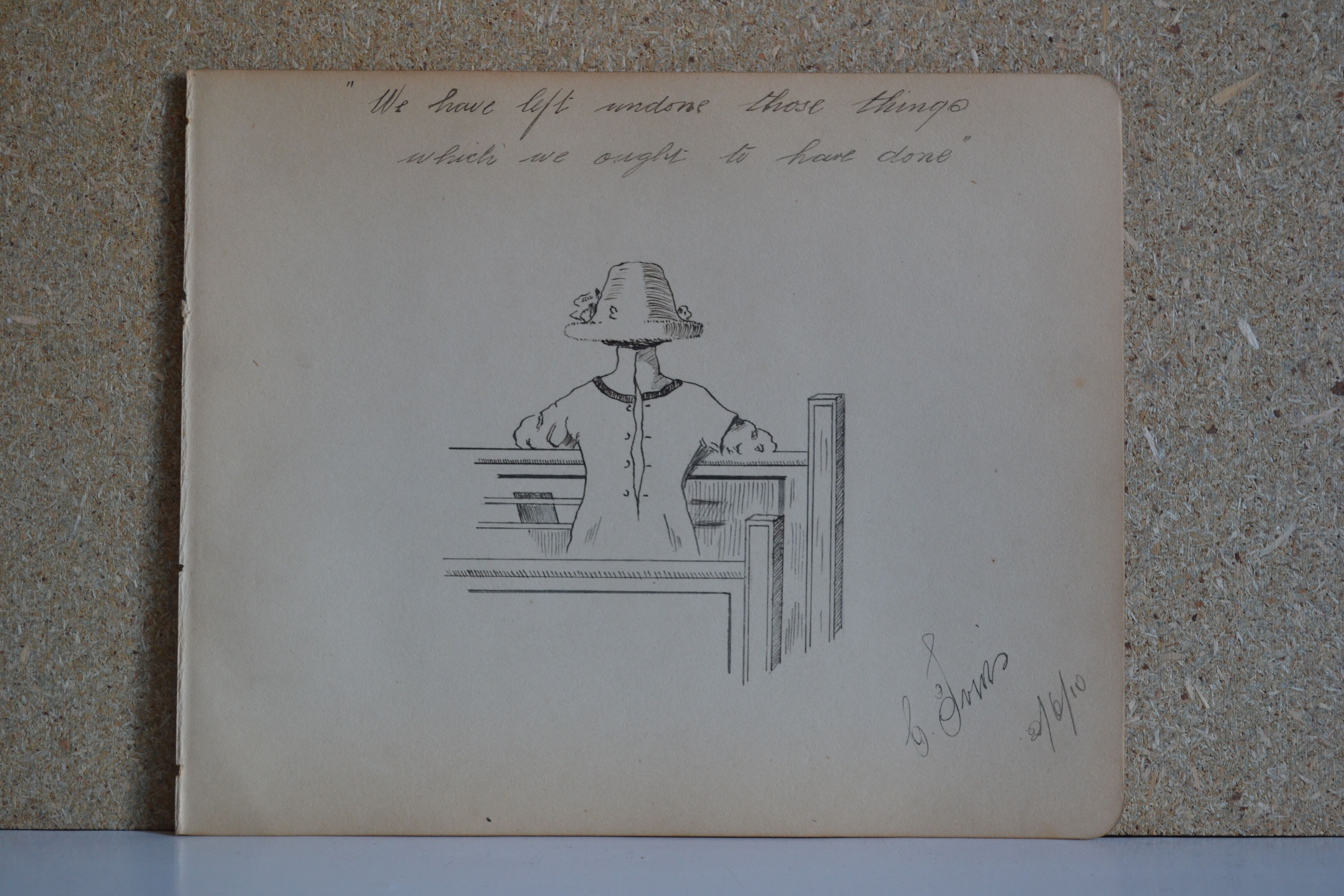 Indian ink drawing circa 1910