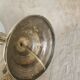 Candle holder in silver bronze, Louis XVI style, mounted in lamp