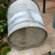 Old bucket in zinc capacity 15 liters