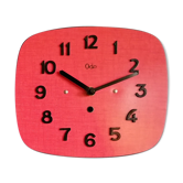 Horloge formica vintage "Odo rouge"