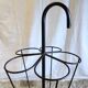 Black metal umbrella holder