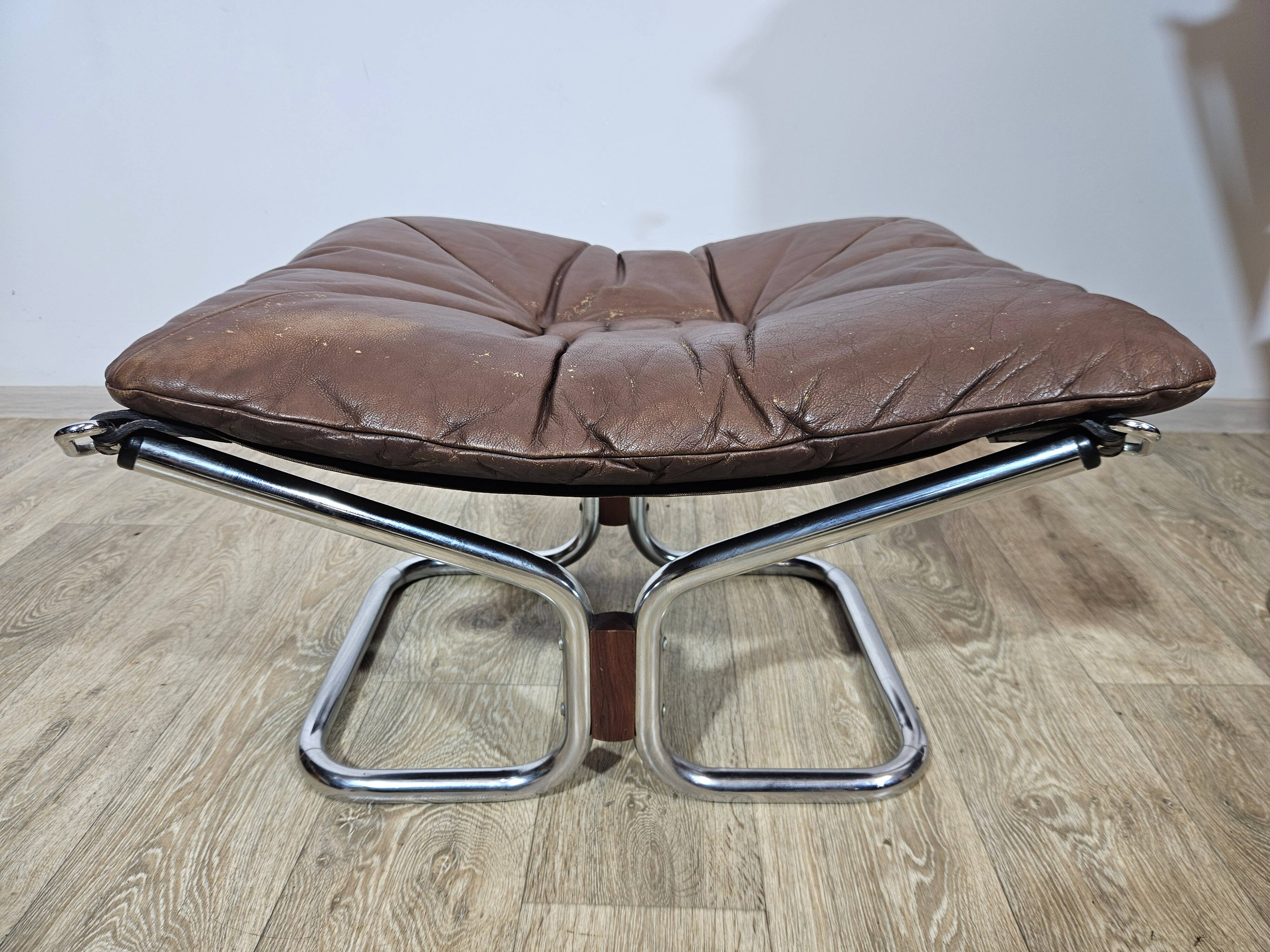 Armchair with footstool, Westnofa, "Wing Chair and foot stool", designed by