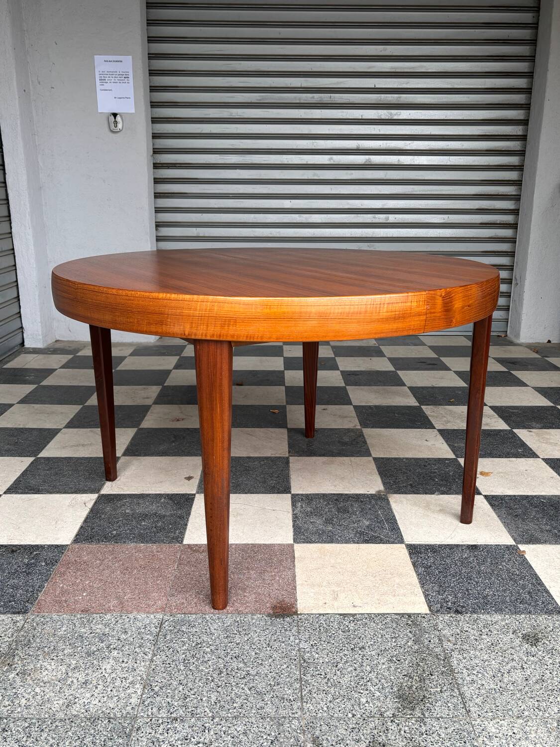 Table extensible en teck vintage