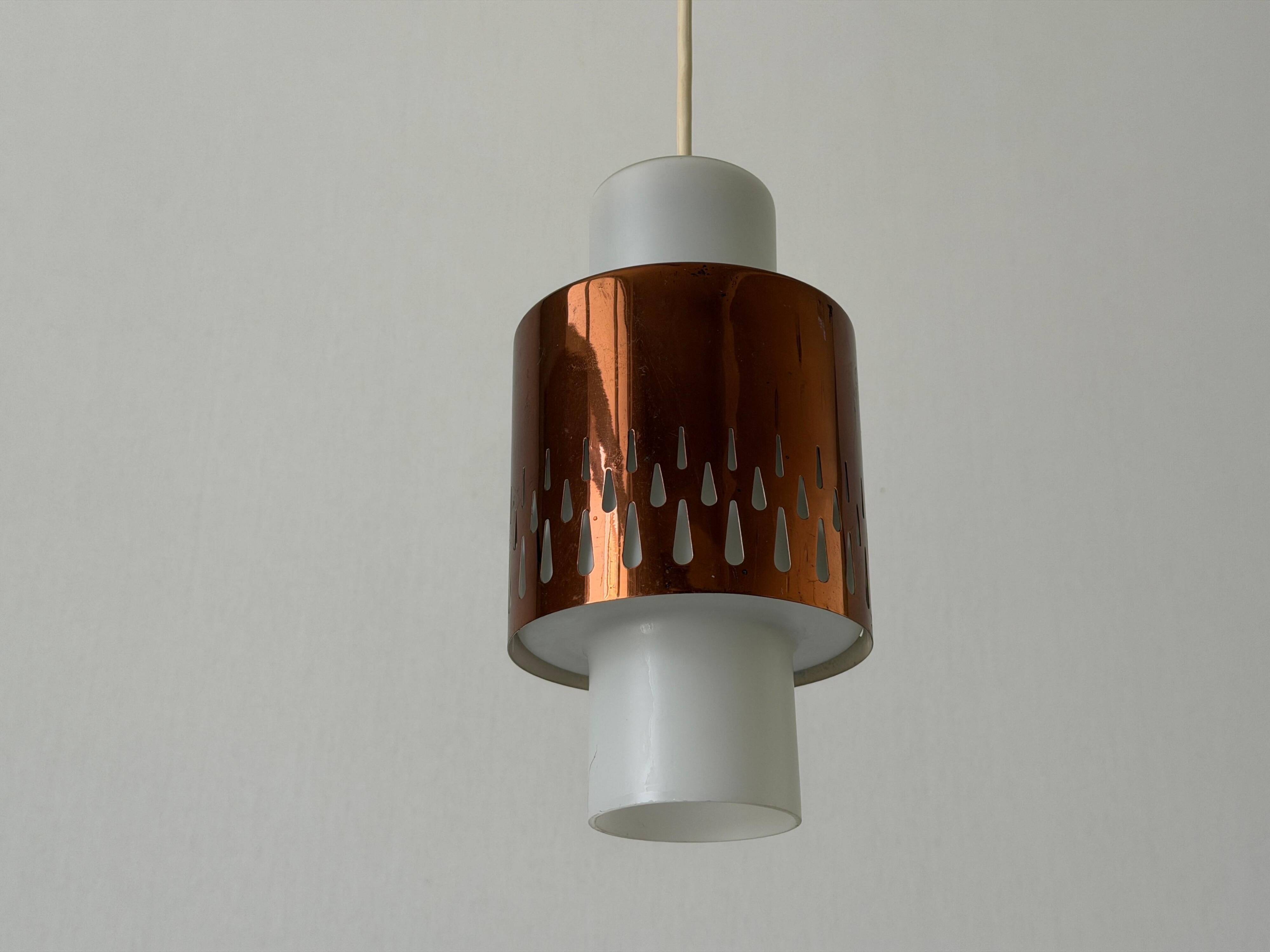 Mid-century brass and glass ceiling light, 1960s, Germany