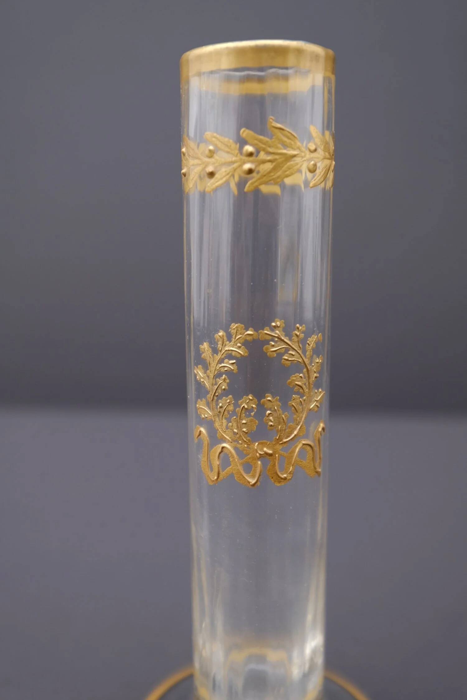 Vase Soliflore en verre Napoléon III