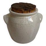 Speckled stoneware pot