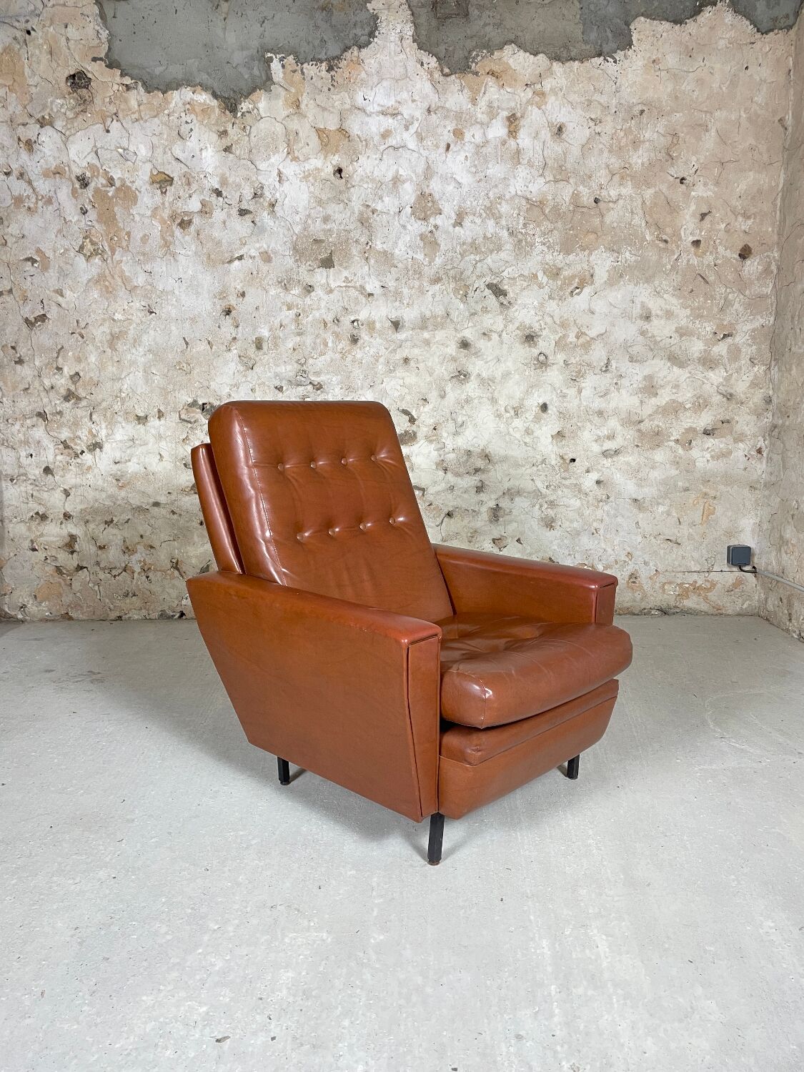 Vintage leatherette armchair