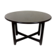 Restored Round Wooden Coffee Table, Czechoslovakia, 1970s
