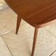 Table d’appoint vintage , pieds compas , circa 1960s