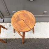 Paire de tabourets rustique vintage