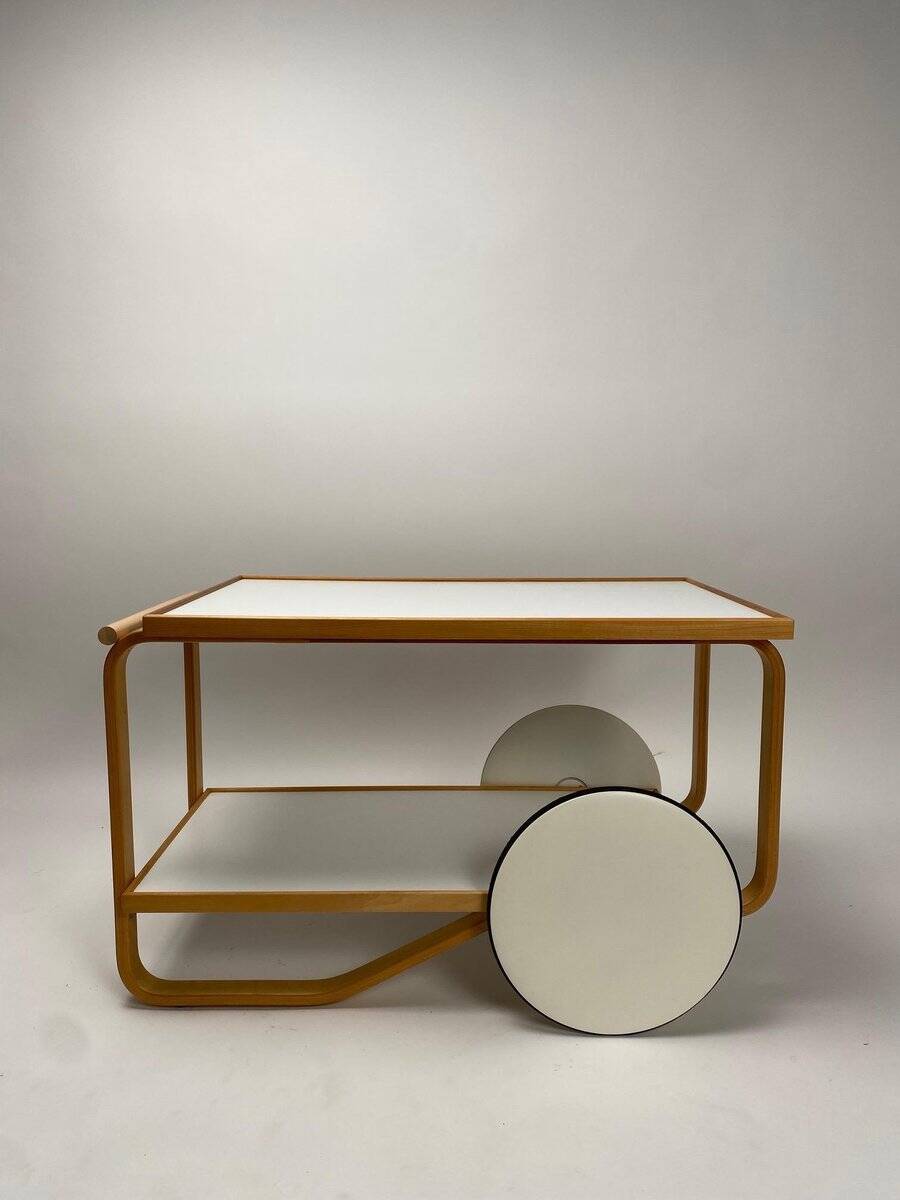 Serving Trolley 901 by Alvar Aalto for Artek Finland, 1960s
