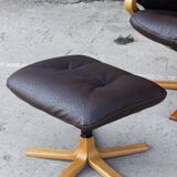 Relaxation armchair & Ottoman Scandinavian design Sweden 1960s
