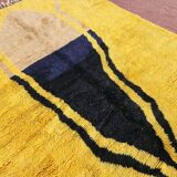 Handwoven Berber rug in pure wool, size 100 x 200 cm