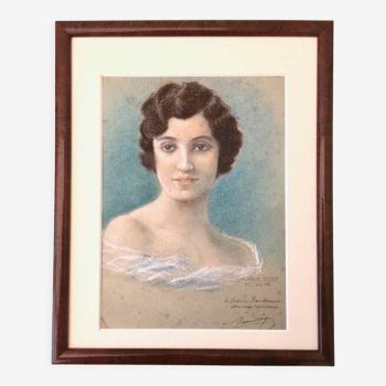 1942 pastel tribute portrait