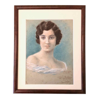 1942 pastel tribute portrait