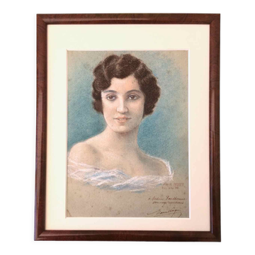 1942 pastel tribute portrait