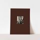 Abstract modern brown giclee print, 50x70cm