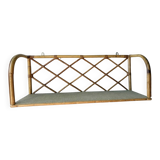 Vintage rattan wall shelf