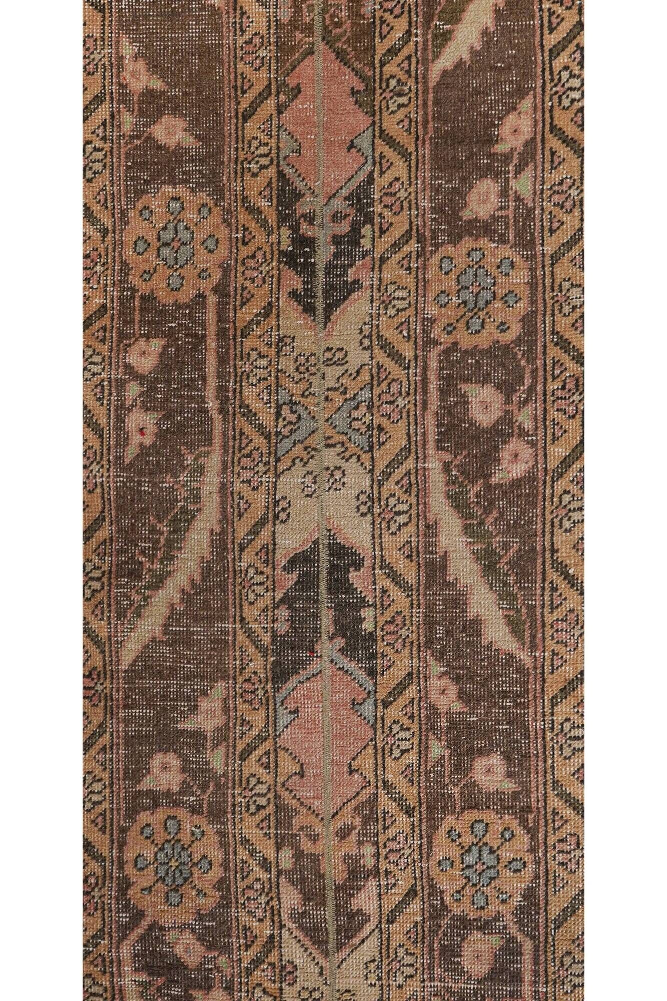 Vintage Turkish hallway rug 53x635 cm