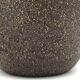 Brown chamotte ceramic lamp base, signed, Scandinavian style.