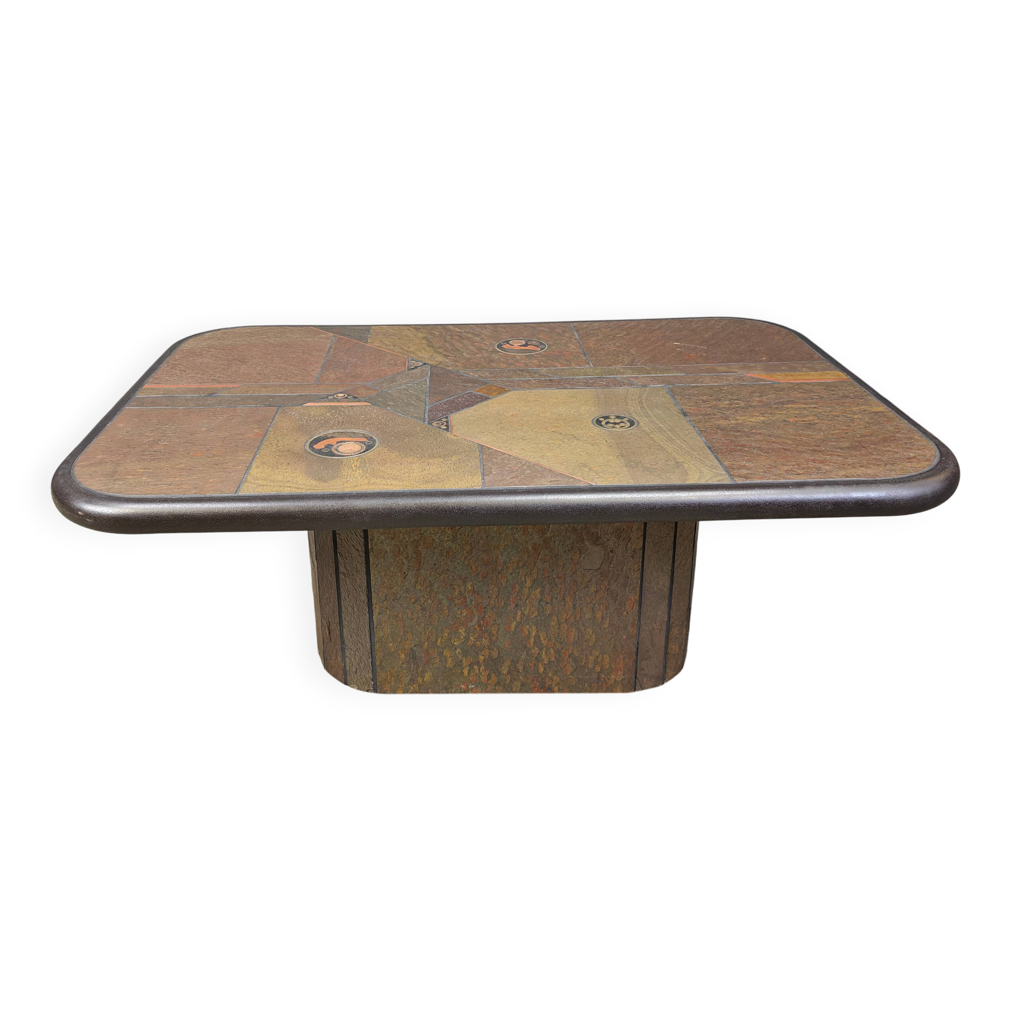 Table basse attribuée à Paul Kingma, années 1980.